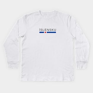 Islensku iceland Kids Long Sleeve T-Shirt